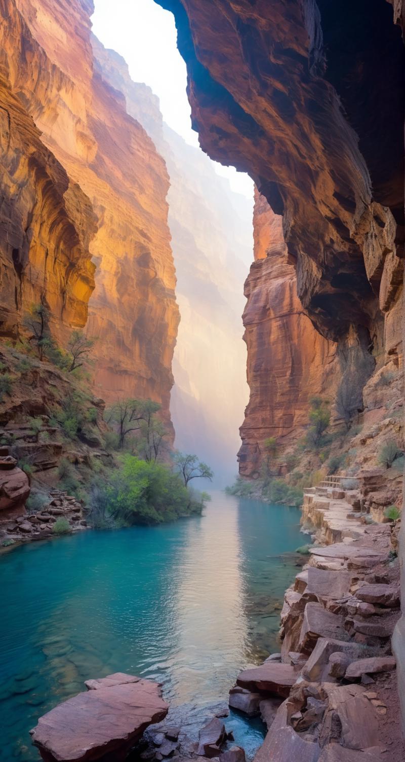 00663-1625086101-The canyon is vast,standing at the bottom and looking around,it is hazy and misty,as if you have come to the bottom of a huge ab.png